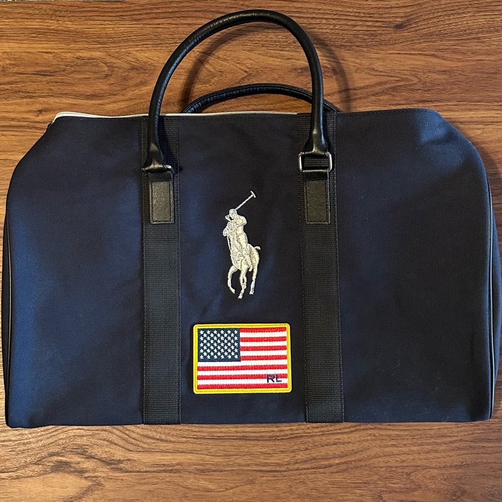 NWOT Polo Ralph Lauren Canvas Weekender Duffel Bag